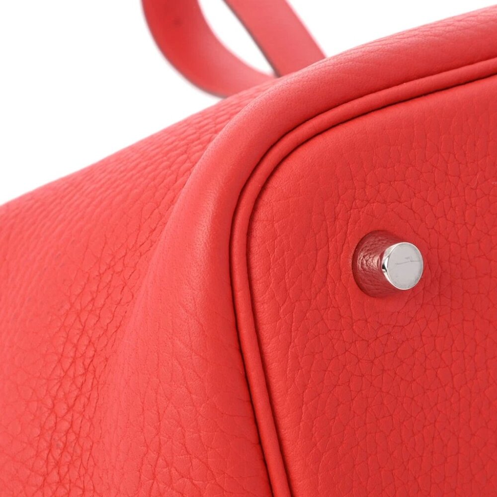 HERMES Picotan Lock MM Rouge casaque hand bag - Picture 4 of 12